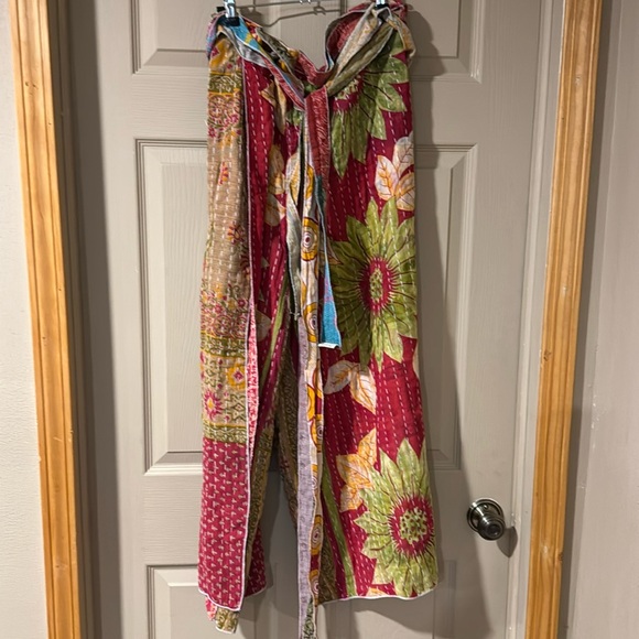 Kantha Pants - KANTHA WRAP PANTS fits up to XL Handmade